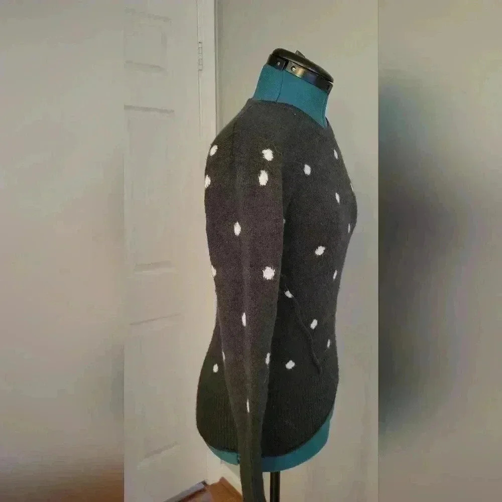 H&M Size Small Wool Blend Polka Dot Sweater - Picture 4 of 5